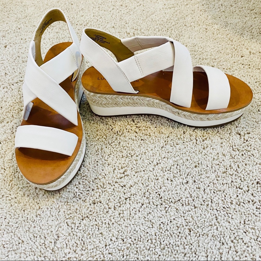 Lucky Sandshell Johannas Wedge Sandals